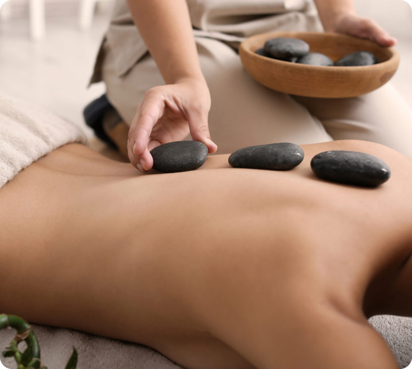 Massage pierres chaudes
